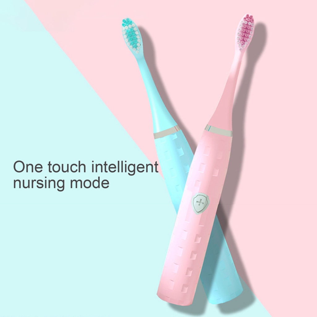 PO-Mềm Chống Thấm Nước IPX7 Sonic Làm Trắng Da,Bàn Chải Đánh Răng Điện Lông