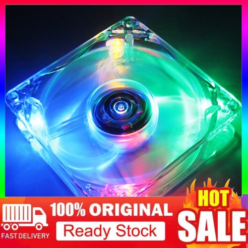 PO-Đèn LED Cho PC / Vỏ Máy Tính,Quạt Làm Mát 8cm 8025 Có