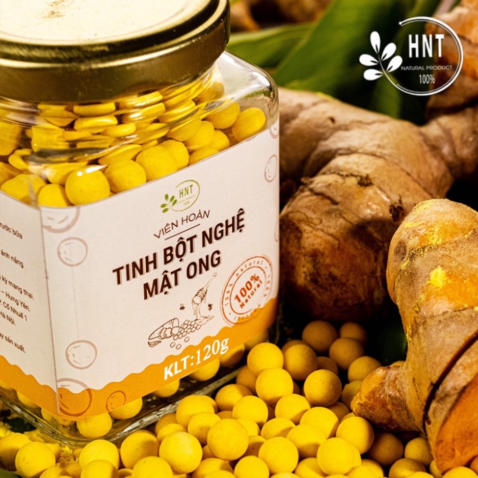 Viên tinh bột nghệ mật ong nguyên chất| tự nhiên, hữu cơ| tốt cho, dạ dày, phụ nữ sau sinh, đẹp da giữ dáng , sạch nám N