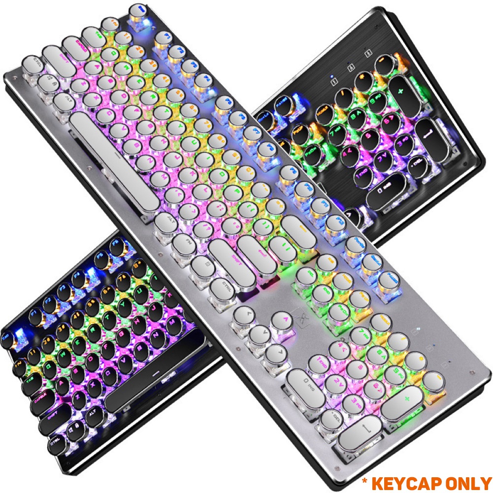 PO-PBT Hình Tròn Thông Dụng Cho Cherry MX,Set 104 Nút Bàn Phím Cơ