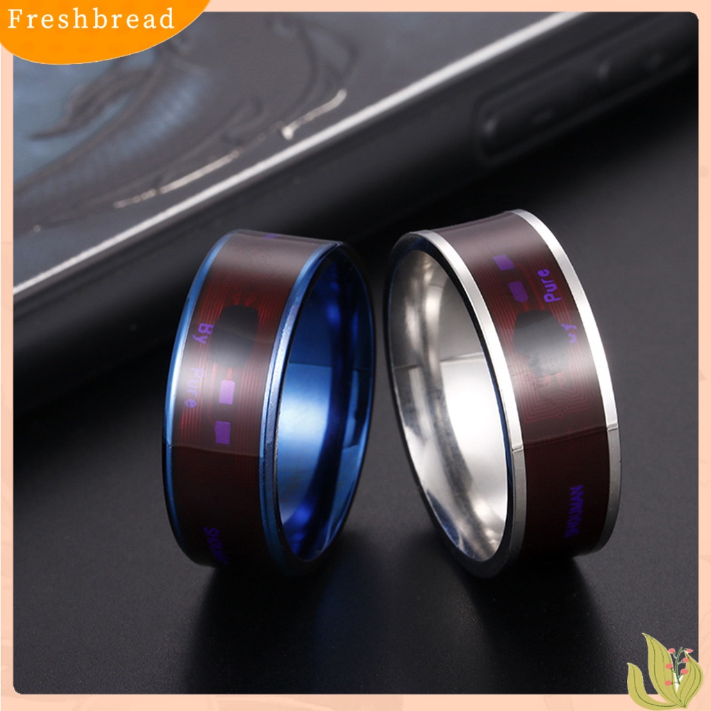 {FRESH} Nhẫn đeo tay thông minh kết nối bluetooth bằng thép không gỉ