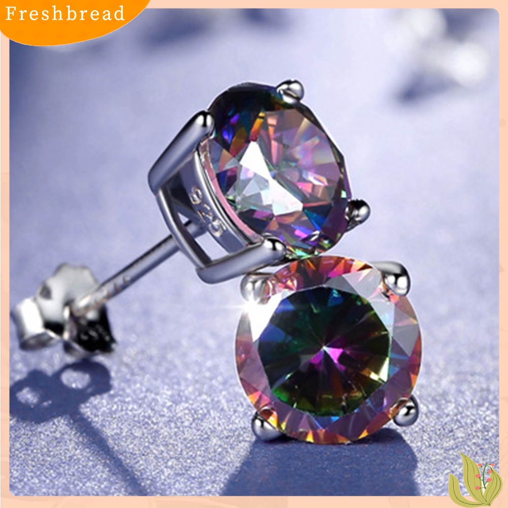 (FRESH) Khuyên tai hình vuông đính đá phong cách cổ điển thanh lịch dành cho cả nam và nữ