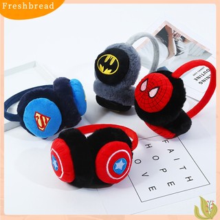 FRESH| 21 Đồ Bịt Tai Giữ Ấm Bằng Nhung Hình Người Nhện / Người Nhện Hoạt Hình