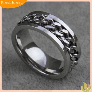 FRESH| Nhẫn thời trang dạng mắt xích dành cho nam và nữ