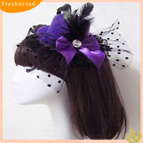 Kẹp tóc hình nón phối ren đính nơ phong cách nữ tính