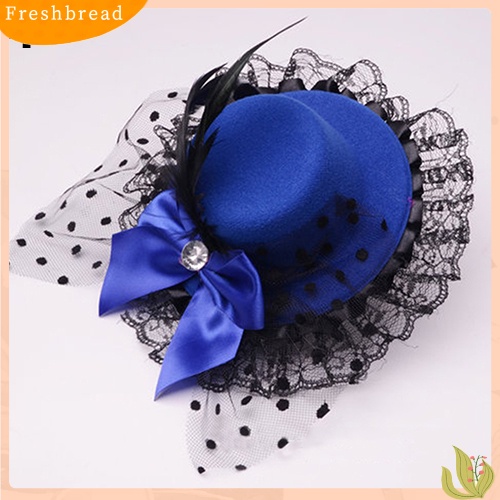 Kẹp tóc hình nón phối ren đính nơ phong cách nữ tính