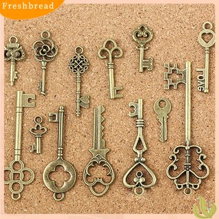 (FRESH) Set 13 mặt dây chuyền kiểu dáng chiếc chìa khóa cổ điển độc đáo phong cách
