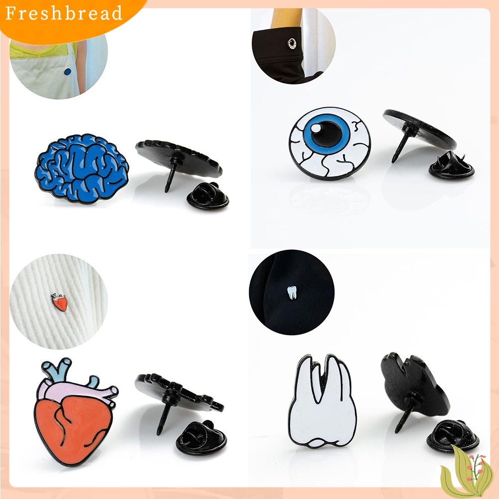 FRESH| Ghim cài áo hợp kim hình bộ phận cơ thể độc đáo sáng tạo