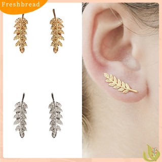 FRESH| Khuyên Tai Họa Tiết Lá Cọ Quét Thời Trang Dành Cho Nữ