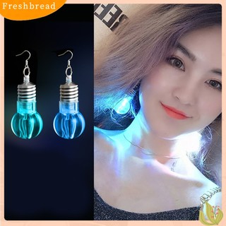 FRESH| Khuyên Tai Hình Bóng Đèn Led Độc Đáo