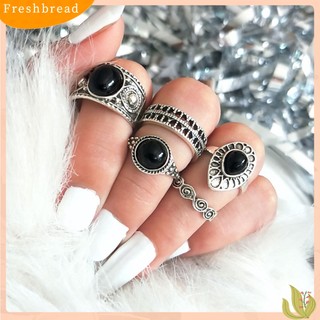 FRESH| Set 5 Nhẫn Đeo Khớp Ngón Tay Phong Cách Vintage