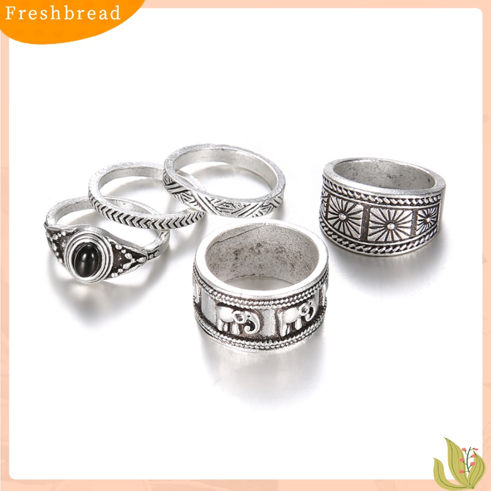Set 5 Nhẫn Đeo Khớp Ngón Tay Phong Cách Retro
