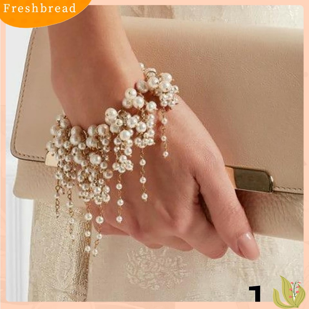 {FRESH} Vòng tay chuỗi hạt ngọc trai giả thời trang dành cho nữ