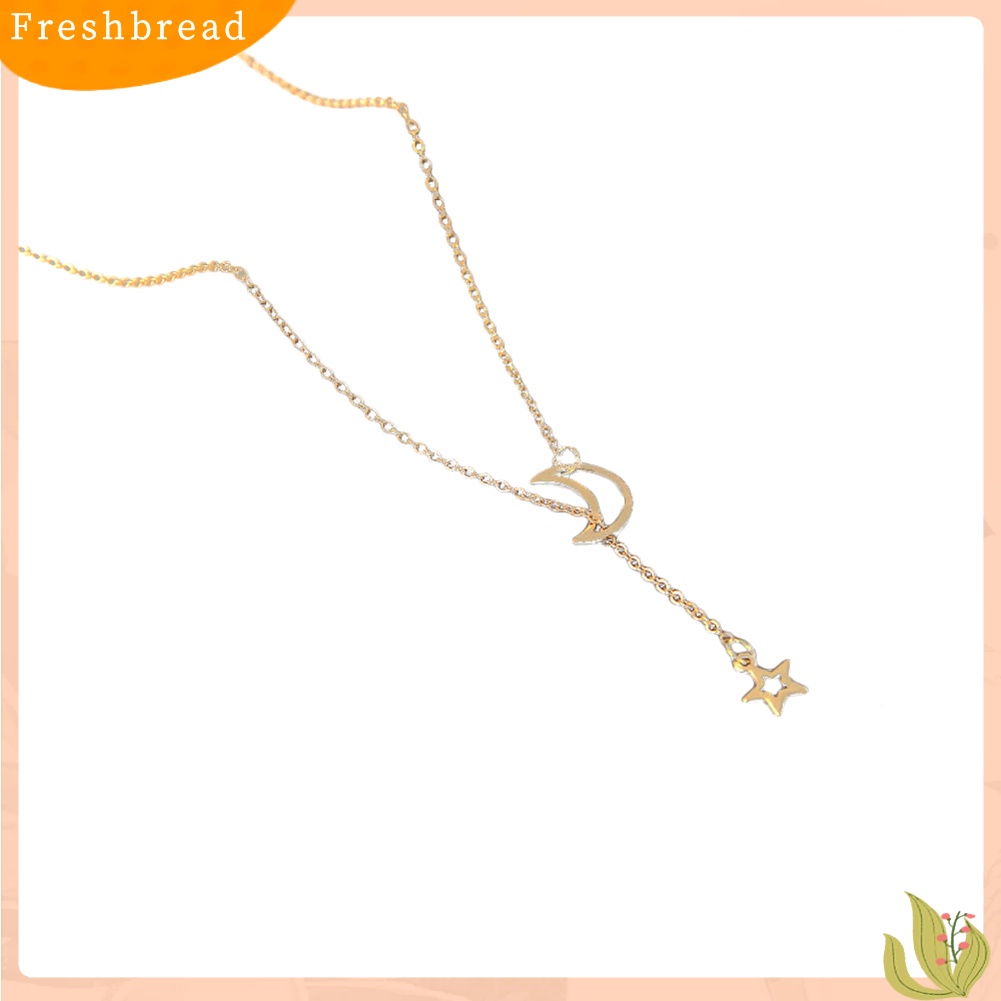 FRESH| Vòng cổ Choker Mặt Hình Ngôi Sao / Mặt Trăng Đơn Giản Cho Nữ