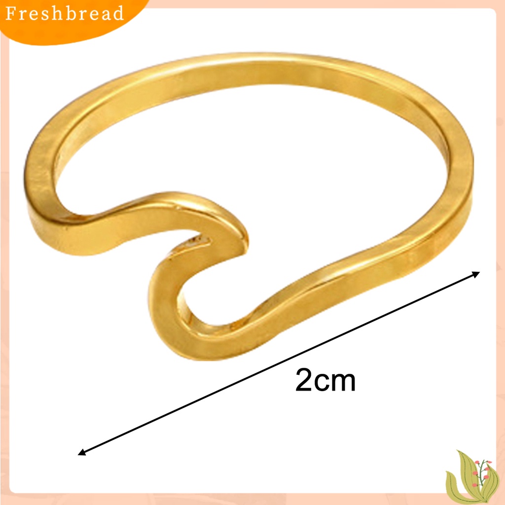 FRESH| Nhẫn thời trang hình ngọn sóng cá tính ấn tượng