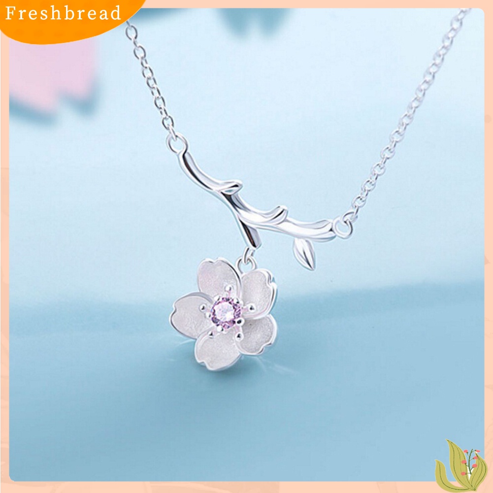 FRESH| Vòng cổ Hình Nhánh Cây Hoa Anh Đào Thanh Lịch Cho Nữ