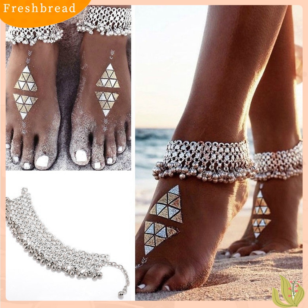 {FRESH} Lắc Chân Dạng Chuỗi Hạt Có Chuông Và Tua Rua Gợi Cảm Cho Nữ