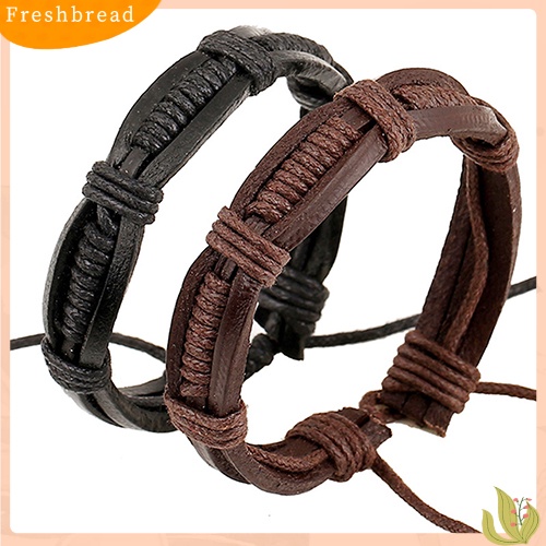 FRESH| Vòng Đeo Tay Da Phong Cách Cổ Điển Cá Tính Dành Cho Cả Nam Và Nữ