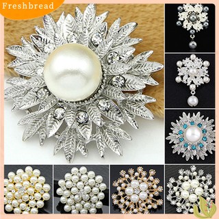 {FRESH} Tag cài áo bông hoa đính ngọc nhiều mẫu tùy chọn