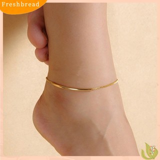 FRESH| Lắc Chân Dạng Chuỗi Màu Vàng Thiết Kế Dạng Ống Cho Nữ