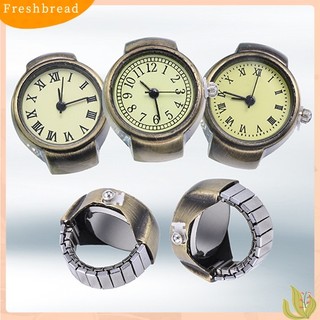 {FRESH} Nhẫn hợp kim hình đồng hồ độc đáo cho nữ