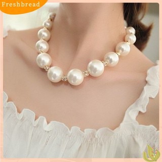 (FRESH) Vòng cổ ngọc trai nhân tạo to bản cổ điển và thanh lịch cho nữ