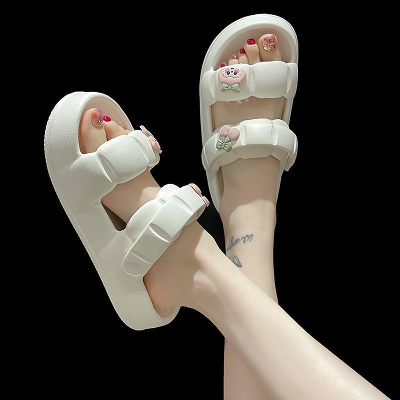 Dép Sandal Hai Quai Chống Trượt Họa Tiết Hoạt Hình Dễ Thương Thời Trang Mùa Hè Cho Nữ