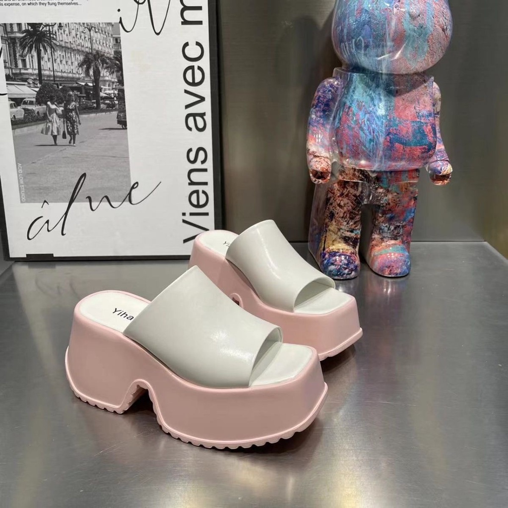 One Dép Cao Gót Đế Xuồng Dày Thời Trang Mùa Hè 2023 Cho Nữ