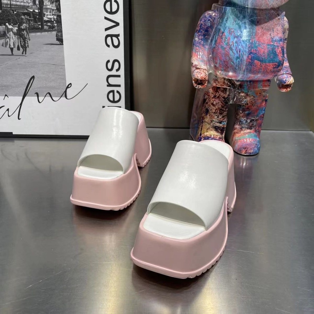 One Dép Cao Gót Đế Xuồng Dày Thời Trang Mùa Hè 2023 Cho Nữ