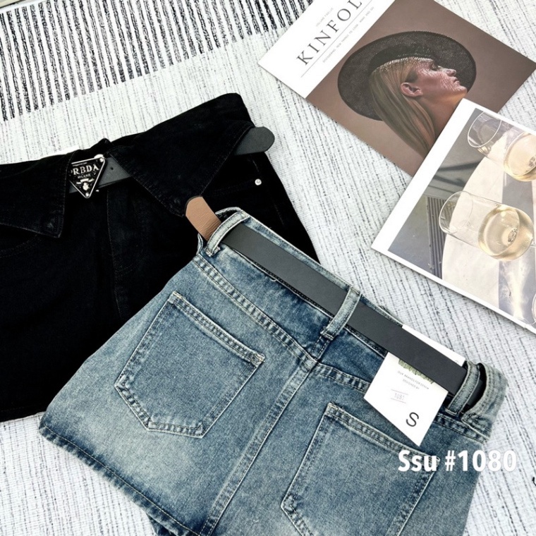 CHÂN VÁY JEANS KÈM BELT PADA HÀNG QCL1 henryclothing