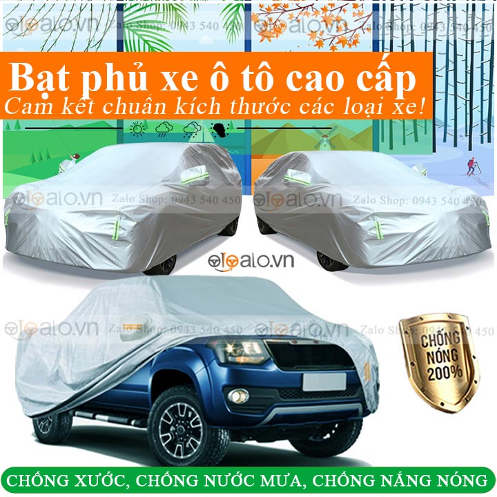 Bạt che phủ ô tô Toyota Fortuner 3 lớp cao cấp - OTOALO