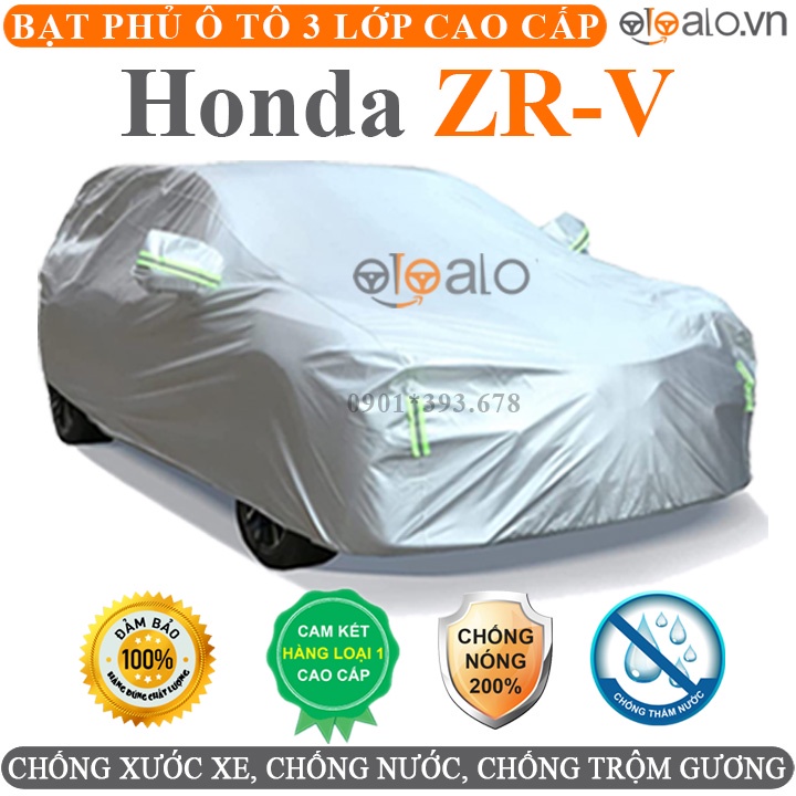 Bạt trùm che phủ dành cho xe ô tô Honda ZR-V vải dù oxford 3 lớp cao cấp - OTOALO