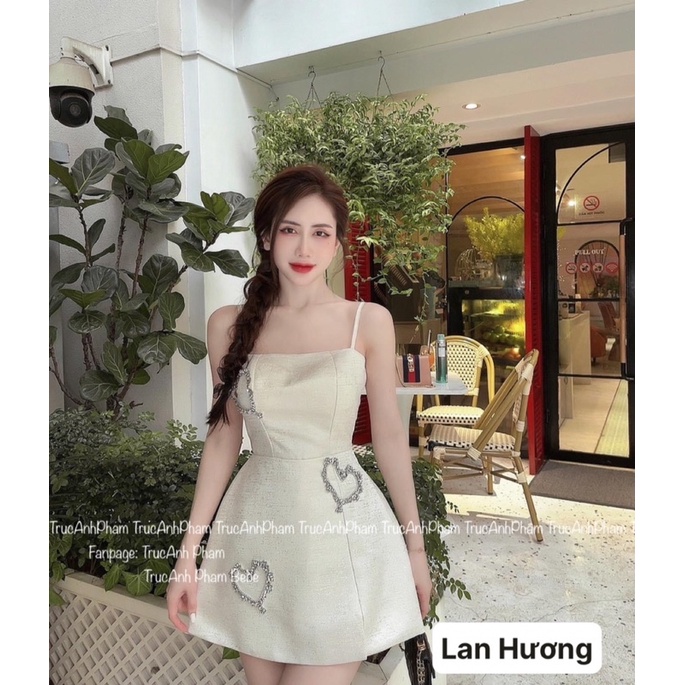 Váy 2 Dây Hàng Thiết Kế Loại 1 Kèm Đá Gắn Hình Trái Tim Làm Tan Nát Bao Nhiêu Chàng Trai E Về Thêm 2 Màu Hot Hit