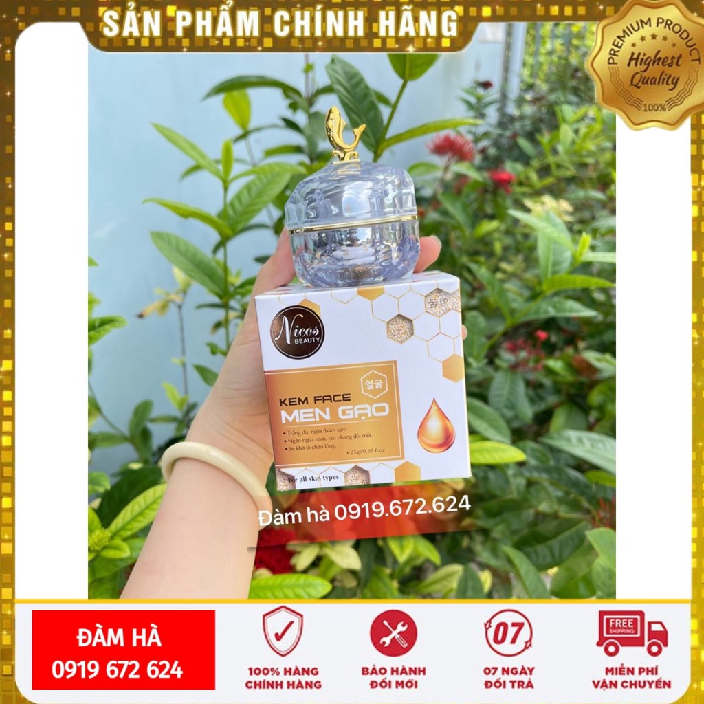 kem face Men Gạo Nicos
