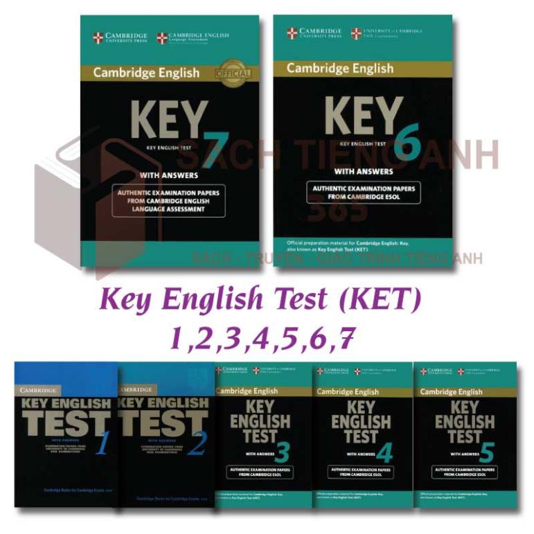 [ Tặng Audio mp3 ] Key English Test (KET) 1,2,3,4,5,6,7