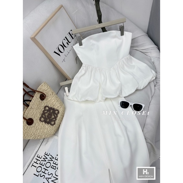 Set áo nhún gấu chân váy xẻ liệu có làm anh lo lắng