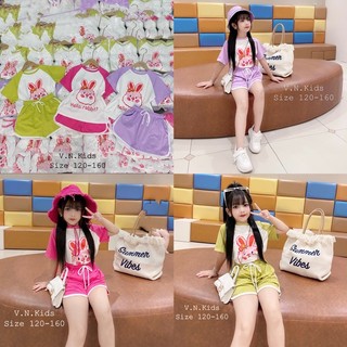 Bộ Thỏ Rabbit kute cho Bé đón hè size đại 17kg - 42kg