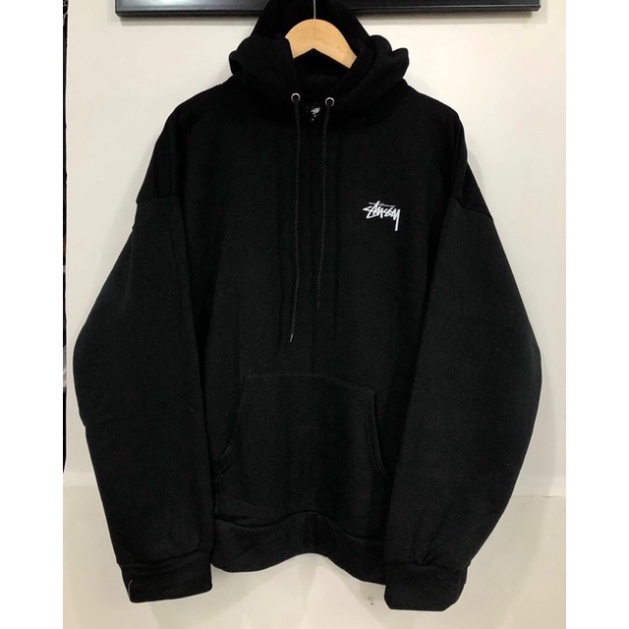 Áo Hoddie Nỉ Bông Stussy Xí Ngầu From Rộng trang điểm Cao Cấp.