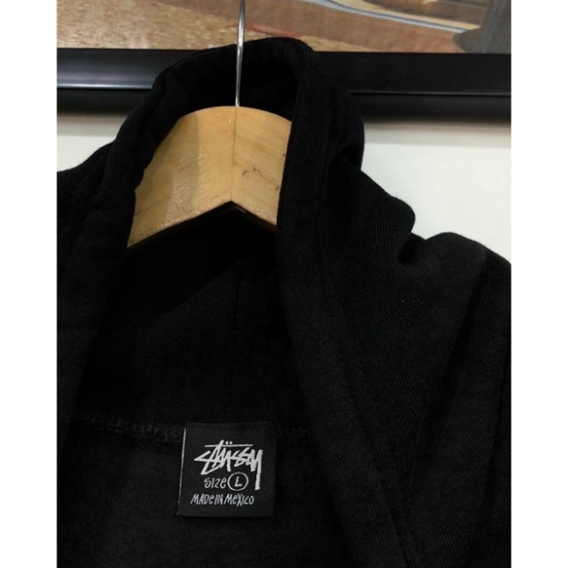 Áo Hoddie Nỉ Bông Stussy Xí Ngầu From Rộng trang điểm Cao Cấp.