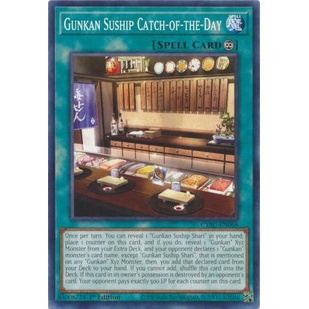 Thẻ Bài Yugioh Gunkan Suship Catch-of-the-Day - CYAC-EN066 - Common 1st Edition