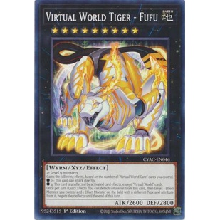 Thẻ Bài Yugioh Virtual World Tiger - Fufu - CYAC-EN046 - Common 1st Edition