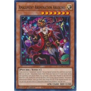 Thẻ bài yugioh amazement abomination arlekino - cyac-en023 - common 1st edition