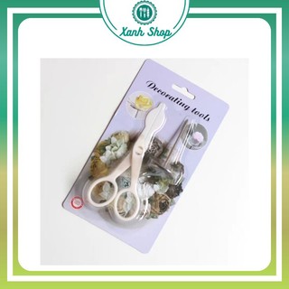 Bộ dù bắt bông và kéo gắp hoa