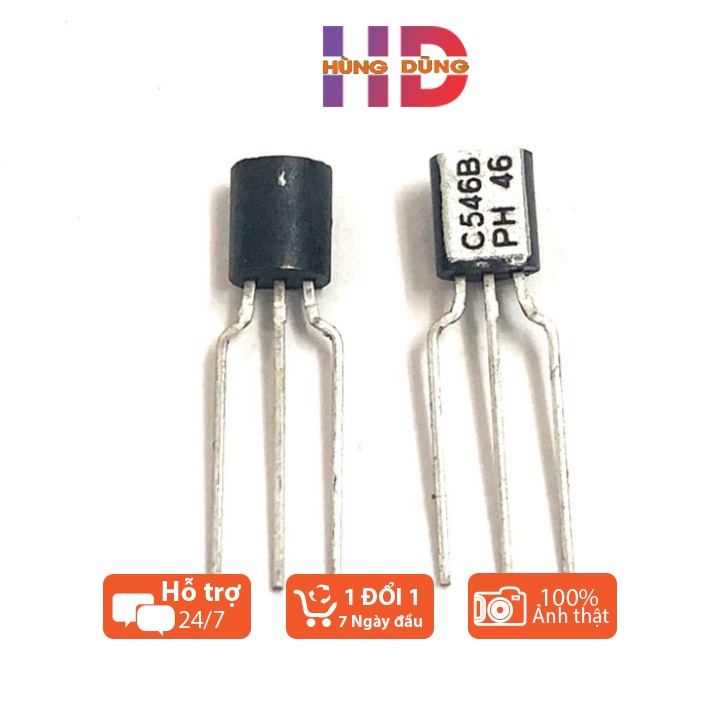 Transistor NPN C546B 546B BC546B TO-92 100mA 65V 1.5W, Hàng Mới Chính Hãng