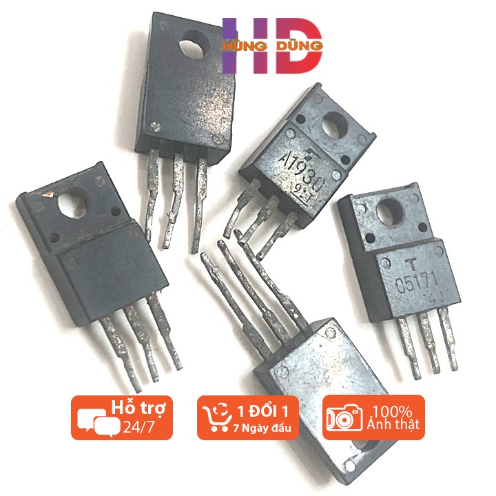 Combo 6 Cặp Sò Âm Ly 2SC5171 2SA1930 C5171 A1930 TO-220F Toshiba tháo máy chính hãng