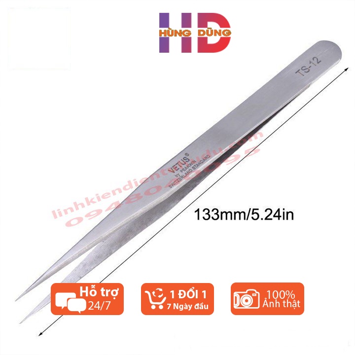 Nhíp gắp linh phụ kiện điện tử Vetus ST-14, ST-12,ST-11,ST-10,ST-13 ,Nhíp gắp đá nail ,Nhíp gắp lông