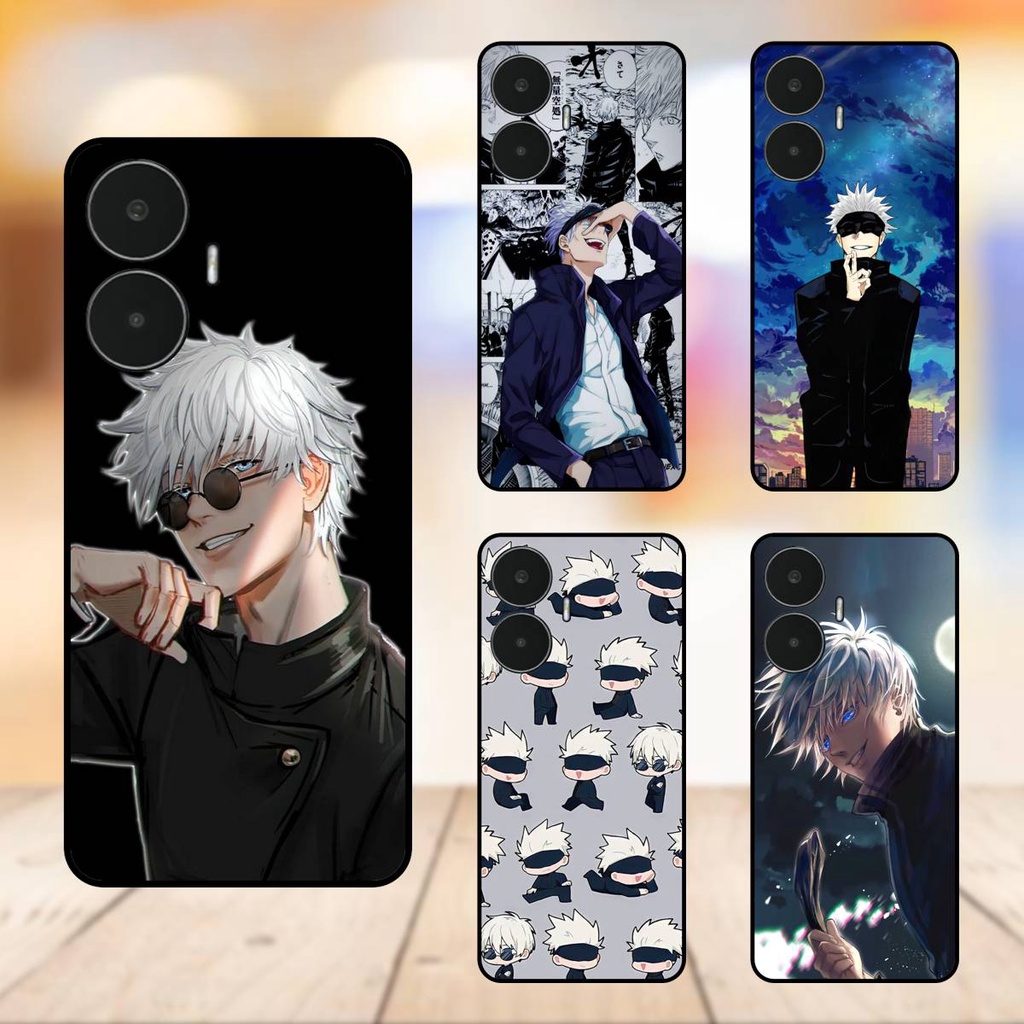 Ốp lưng điện thoại Realme C55 viền đen Satoru Jujutsu Kaisen