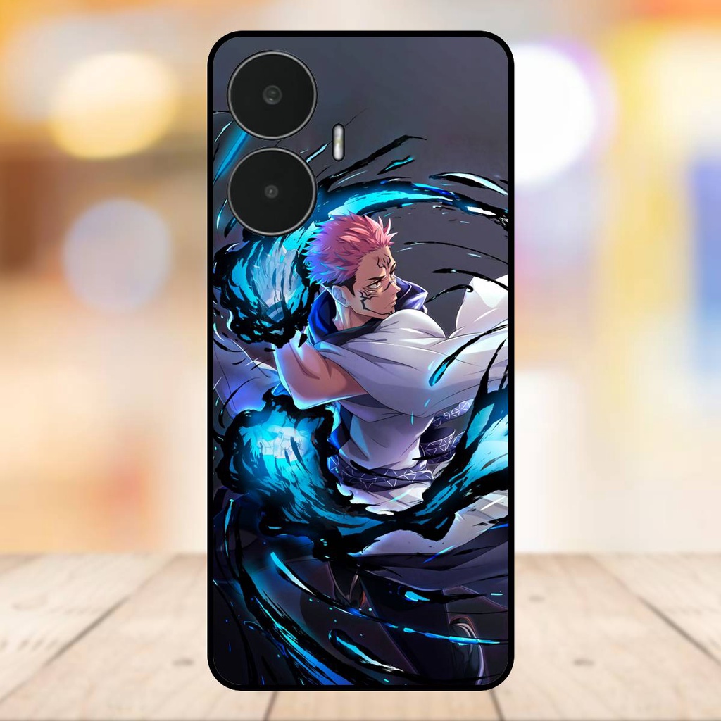 Ốp lưng điện thoại Realme C55 viền đen Sukuna Yuji Jujutsu Kaisen Chú Thuật Hồi Chiến
