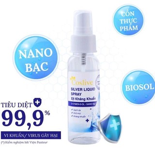 Xịt kháng khuẩn nano bạc 120ml
