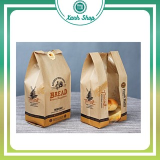 10 túi đựng bánh mỳ hoa cúc (túi dọc)